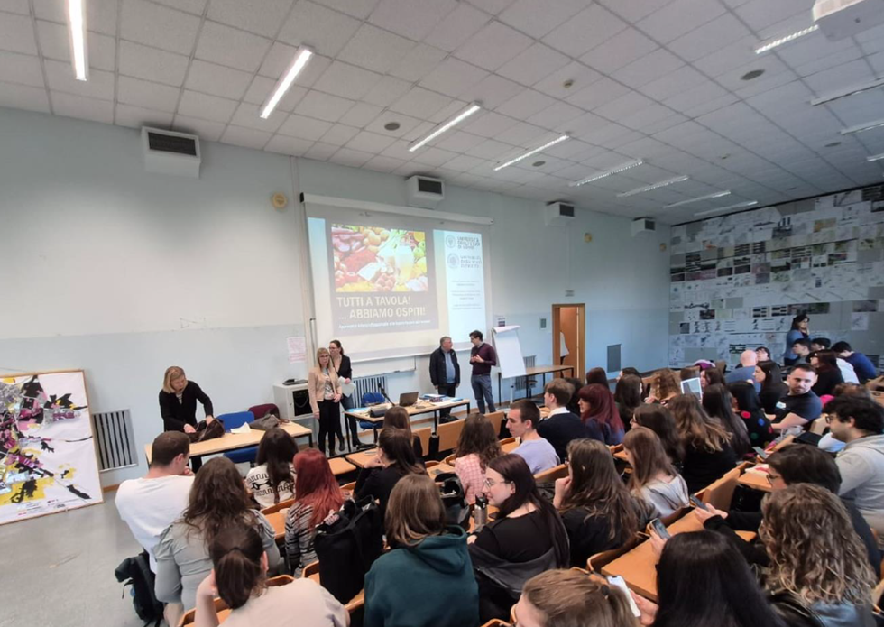 Evento Tutti a Tavola Università di Udine e di Trieste