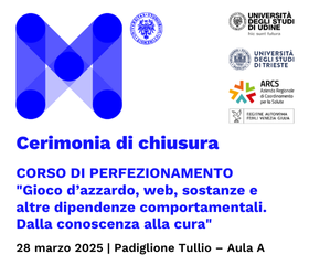 Corso di perfezionamento "Gioco d’azzardo, web, sostanze e altre dipendenze comportamentali. Dalla conoscenza alla cura"